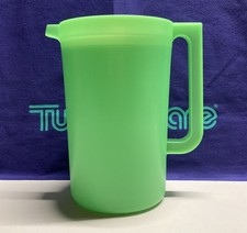 Tupperware Sheer/Frosted Gallon Pitcher with Magenta Flip-Top Lid