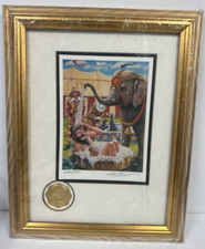 Leighton-Jones Emmett Kelly Clown Limited Edition Print '1982/5000' Signed, Framed with Emmett Kelly Original Seal