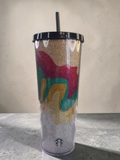 Starbucks Black Glitter Double-Wall Cold Cup Tumbler with Lid and Straw — listing 2