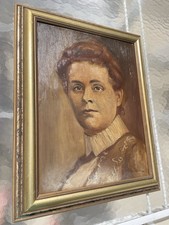 Original Contemporary Acrylic Portrait Painting of a Woman on Canvas Yes - signed/labeled on back — listing 5