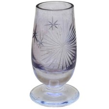 Pair of Mid-Century Hourglass-Form Shot / Cordial Glasses (Clear and Yellow)