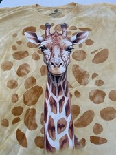 The Mountain Giraffe Face Tie-Dye Graphic T-Shirt, Men's Size M