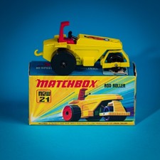 Matchbox Superfast No. 21 Rod Roller Hot Rod, Yellow with Red Seat & Flame Label — listing 2