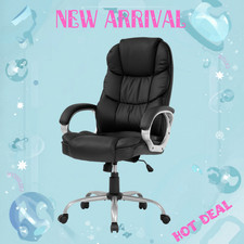 High-Back Upholstered Ergonomic Office Task Chair with Adjustable Armrests, Beige Fabric — listing 5