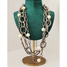 Multi-Strand Woven Chain Bracelet with Sterling Silver Bolt-Ring Clasp — listing 6
