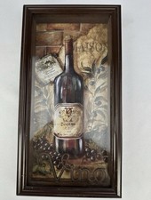Framed 'Bordeaux Blanc' Wine-Themed Decorative Print by M. Donovan