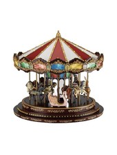 Musical Lighted Christmas Village Scene in Cloche Hat, Victorian Carolers Diorama — listing 6