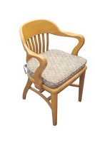Vintage Bankers Armchair Solid Wood Mid-Century Office Chair — listing 2