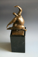 Bronze Sculpture of Seated Nude Woman with Head on Knees, Signed and Numbered /30 — listing 5