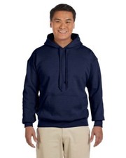 Dark Navy Pullover Hoodie with Kangaroo Pocket, Unbranded — listing 4