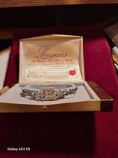 Vintage Longines Ladies' 14K White Gold Diamond Cocktail Wristwatch — listing 3
