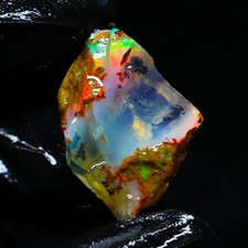 Loose Ethiopian Welo Opal Cabochon, Round Cut, Play-of-Color — listing 6