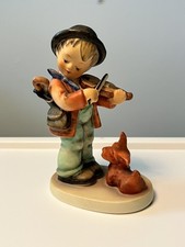 Goebel Hummel "Puppy Love" Figurine (HUM 1) - Boy Violinist with Dog — listing 4