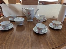 Seyei Fine China Silver-White Bamboo Service for 6 Tea Set, 21 Pieces — listing 2