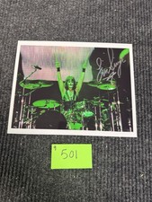 Eric Singer (KISS) Autographed Drumhead, Personalized 'To Joe' — listing 5