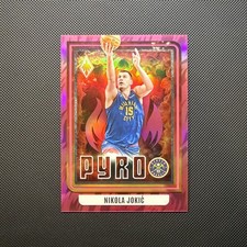 Panini Phoenix Nikola Jokic Blue Cracked Ice Prizm Basketball Card, listing 4