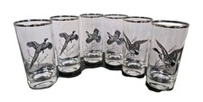 Vintage Game Bird Highball Pilsner Glasses Set of 8 — listing 4