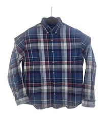 Eddie Bauer Men's Slim Fit Plaid Flannel Shirt, Size M, Blue/Green — listing 2