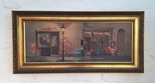 Framed Decorative Print of 'Treasure Shop' Antique Store Storefront Scene — listing 3