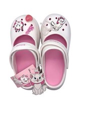 Disney Marie White/Pink Platform Mary Jane Clogs with Bow & Pearl Charm (Miniso x Disney) EU 39-40