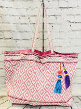 Estée Lauder Two-Tone Faux Leather Tote Bag with Croc-Embossed Side Panels — listing 4
