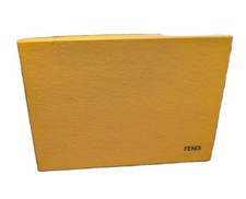 Fendi Yellow Empty Wallet/Accessory Box with FF Logo Tissue Paper — listing 3