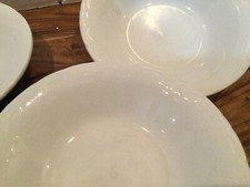 Tabletops Unlimited "Versailles" White Embossed Ceramic Creamer / Small Pitcher — listing 4