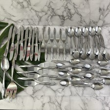 Vintage Ornate Floral Pattern Stainless Steel Tablespoon — listing 4