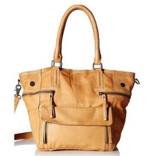 Day & Mood Tan Leather Hobo Shoulder Bag with Braided Strap — listing 5