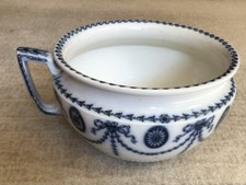 Antique Flow Blue and Gold Ironstone Chamber Pot — listing 6