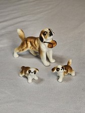 Handmade Ceramic St. Bernard Dog Figurine with Barrel Yes, an impressed stamp or numbers — listing 4
