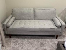 Vintage 1970s Green Chenille Tufted Two-Seat Loveseat — listing 5