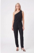Ramy Brook Navy Wide-Leg Jumpsuit with Tie-Front Waist, Size 2 — listing 6