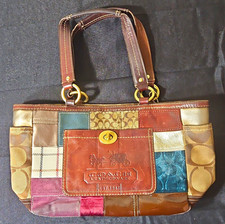 Coach Signature Patchwork Satchel Handbag (Style 10816) — listing 4