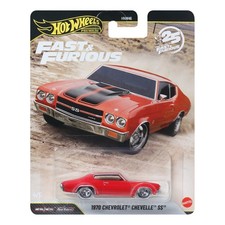 Hot Wheels '70 Chevy Chevelle SS Die-Cast Car in Spectraflame Green with White Stripes — listing 3