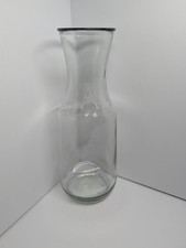 Clear Glass 1 Litre Carafe with Embossed Seal Medallion — listing 5
