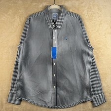 Guy Harvey Classic Collection Men's Green Check Button-Down Shirt