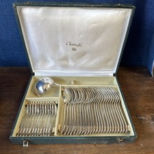 Silver Plated Flatware Canteen Set in Fitted Blue Case, Retailed by Roger Joly Lons-le-Saunier — listing 4
