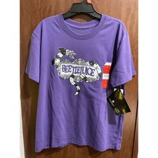Beetlejuice Graphic Tee Bundle (2 Shirts) - Black Tank & Purple Button Front — listing 6
