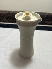Vintage Tupperware Sheer Salad Dressing Cruet / Shaker with Red Flip-Top Lid — listing 3