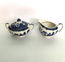 Vintage Blue Willow Transferware Small Milk Jug / Creamer — listing 2