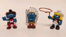 Cowboy Smurf PVC Figurine with Brown Hat, Red Bandana & Boots — listing 2