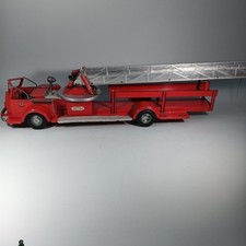 Vintage Model Toys Rossmoyne Aerial Ladder Fire Truck, Pressed Steel — listing 6