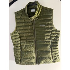 Columbia Sportswear Women's Quilted Zip-Front Vest with Cable-Knit Back, Cream, Size L — listing 6