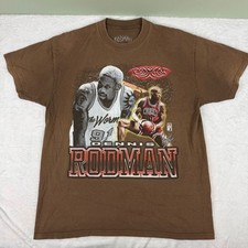 Dennis Rodman Graphic T-Shirt, Rodman Apparel, Size Large, White — listing 6