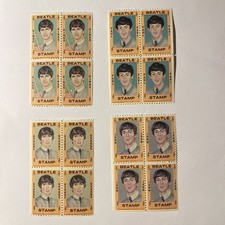 1964 Hallmark Beatles Stamps Complete Set of 4 - John, Paul, George, Ringo — listing 2
