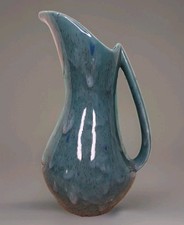Studio Art Pottery Two-Handled Serving Bowl with Blue and Amber Reactive Glaze — listing 5
