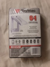 TayMac Clear Weatherproof Receptacle Cover, 16-in-1 Configurations, 2 3/4" Depth, Single Gang, listing 3