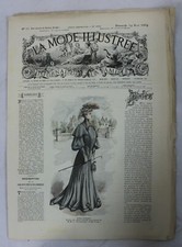 Antique Hand-Colored French Fashion Plate Engraving from La Mode Illustrée — listing 5