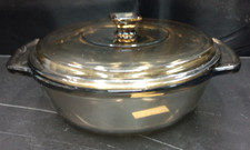 Anchor Hocking Anchor Ovenware Clear Glass Round Casserole Dish with Tab Handles — listing 2
